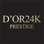 D'Or 24K written in gold letters with a black background